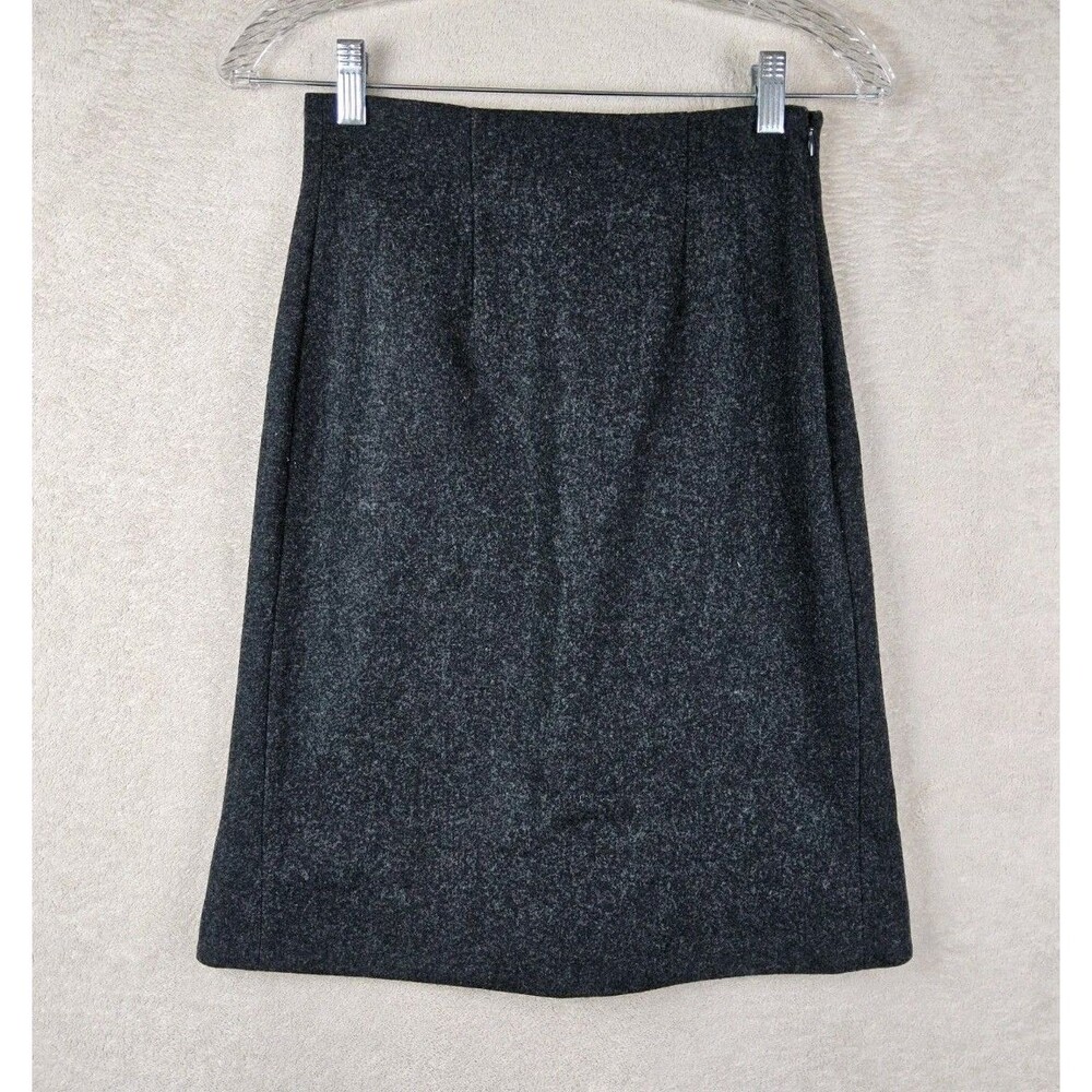 Jil Sander +J X Uniqlo Women's Wool Blend Lined Skirt Grey Size 0